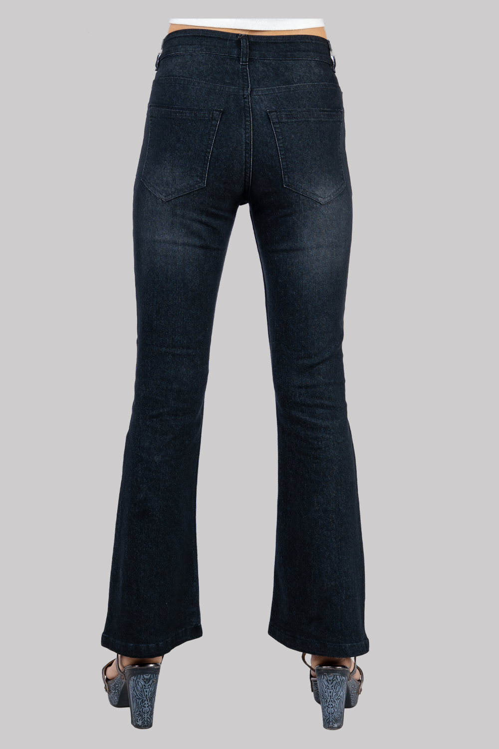 Women's Black Flared Jeans