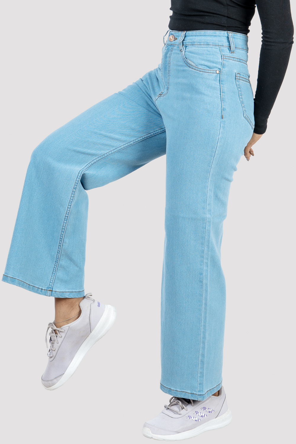 High-Waist Flared Jeans