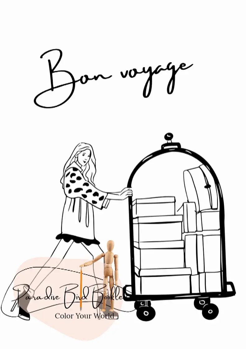 Paris adult coloring pages 