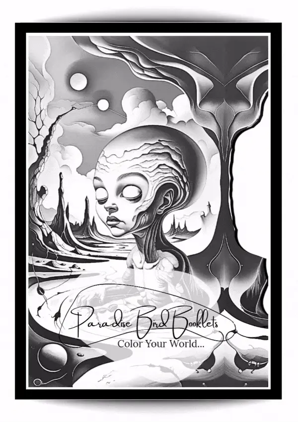 Surrealism adult coloring pages