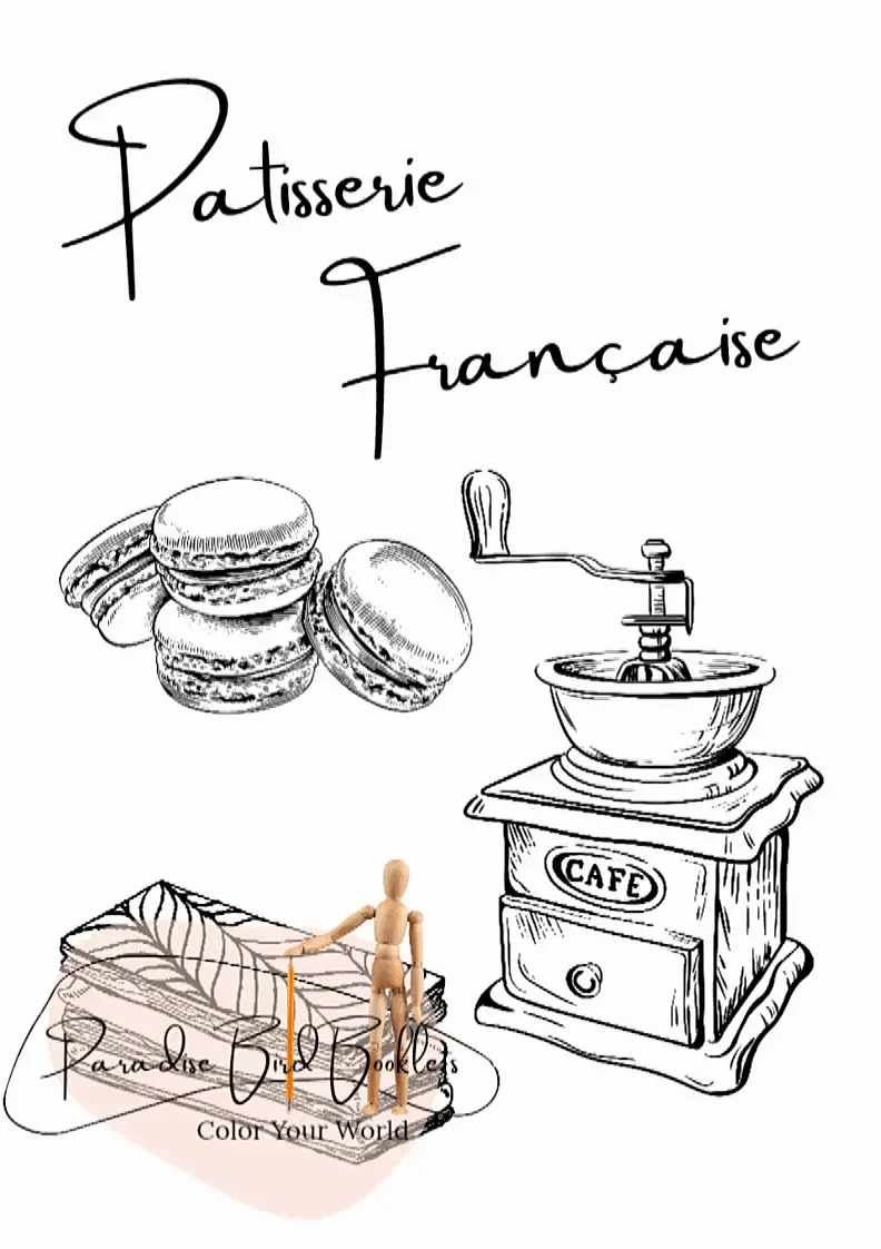 Paris adult coloring pages 