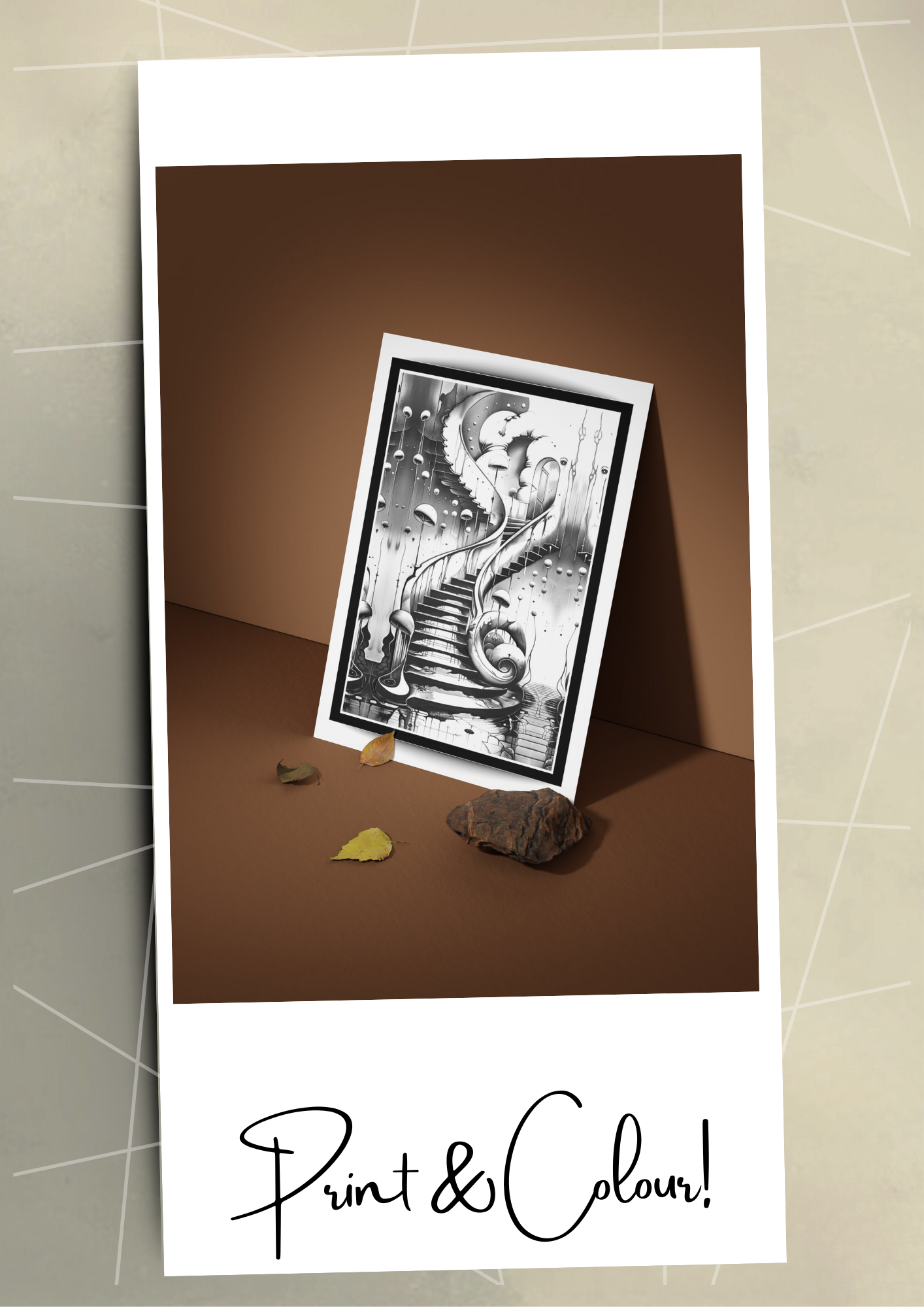 Surrealism adult coloring pages 