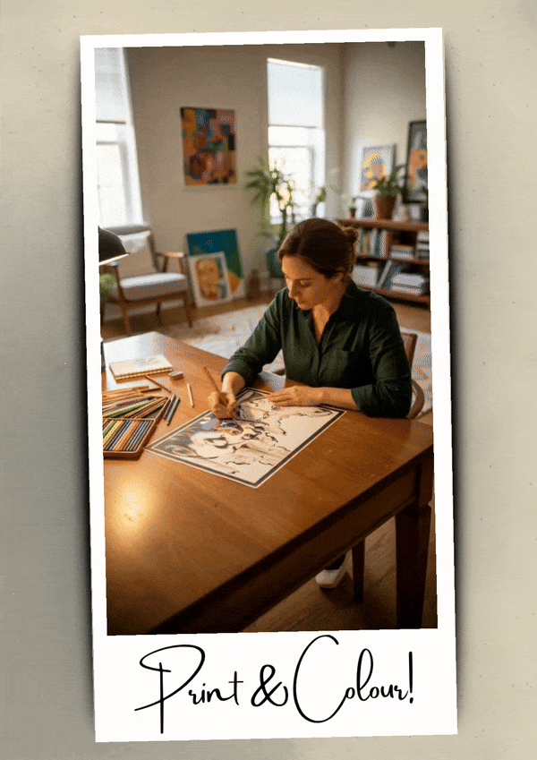 Surrealism adult coloring pages