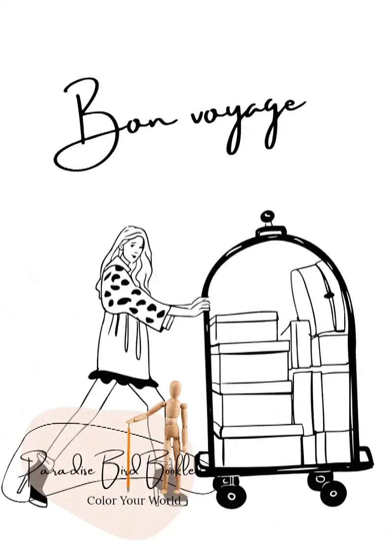 Paris adult coloring pages 