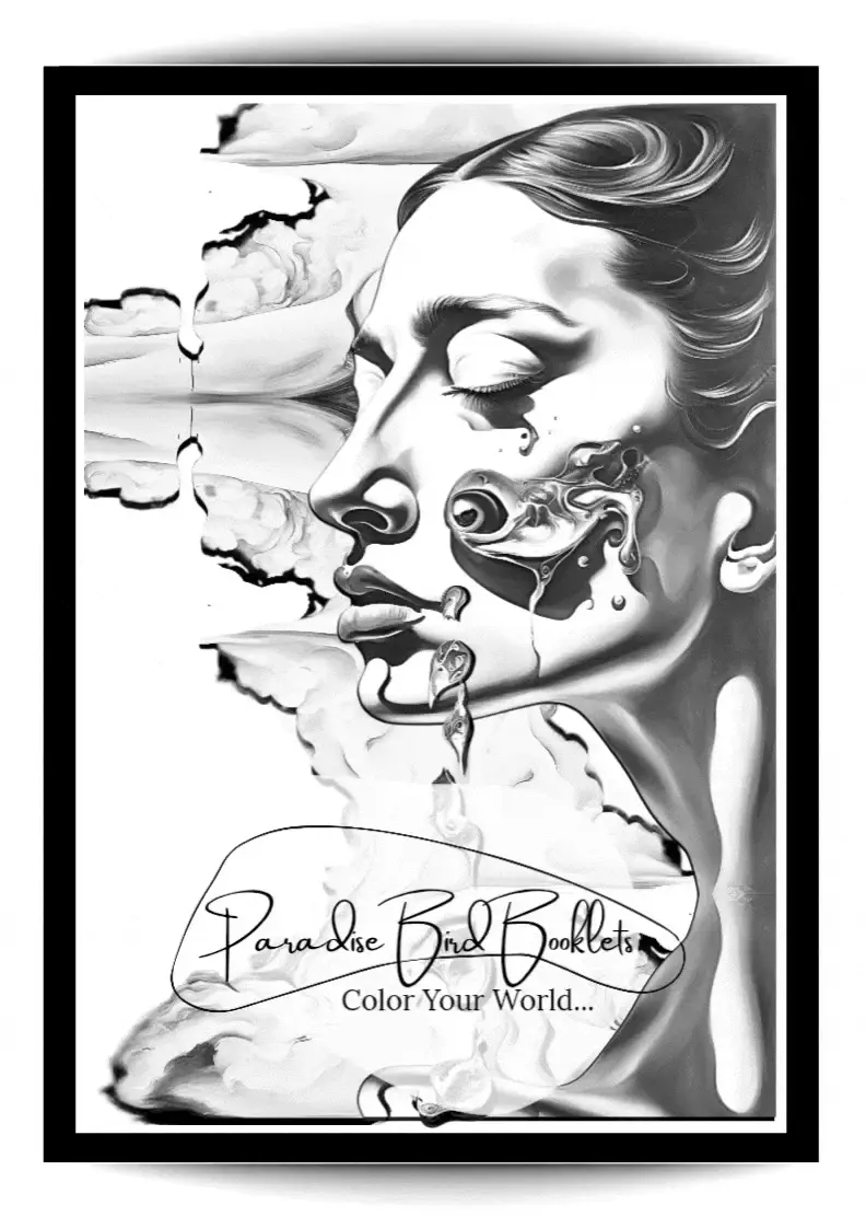 Surrealism adult coloring pages 