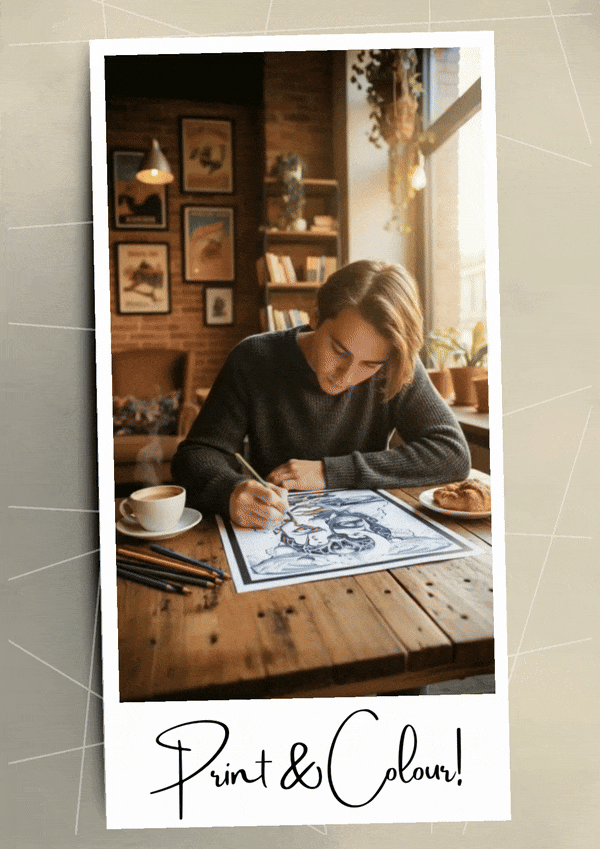 Surrealism adult coloring pages 