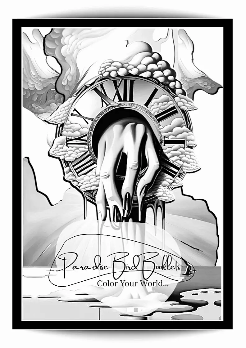 Surrealism adult coloring pages 