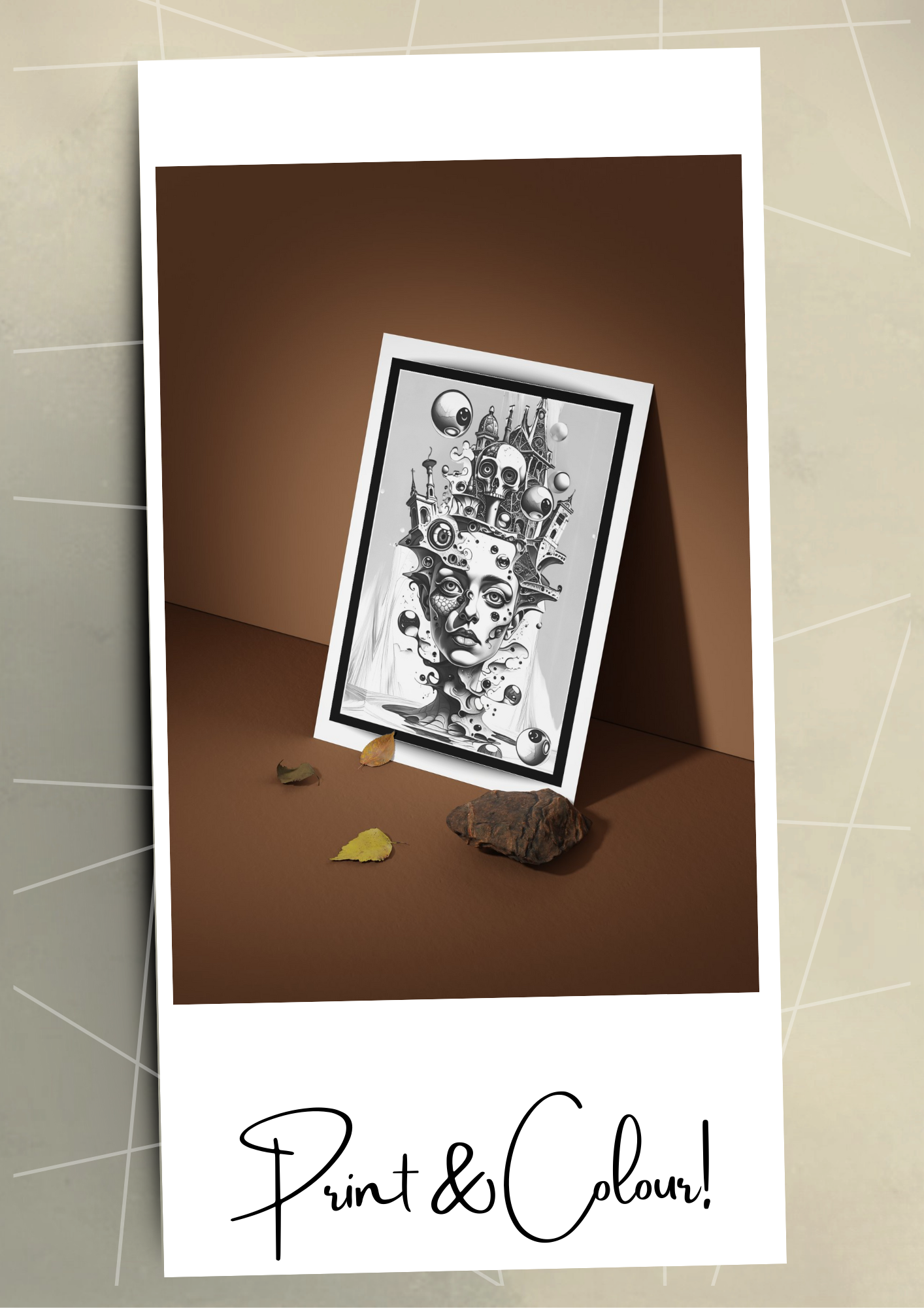 Surrealism adult coloring pages 