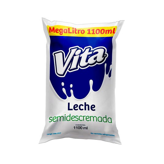 Leche semidescremada Vita 1100ml