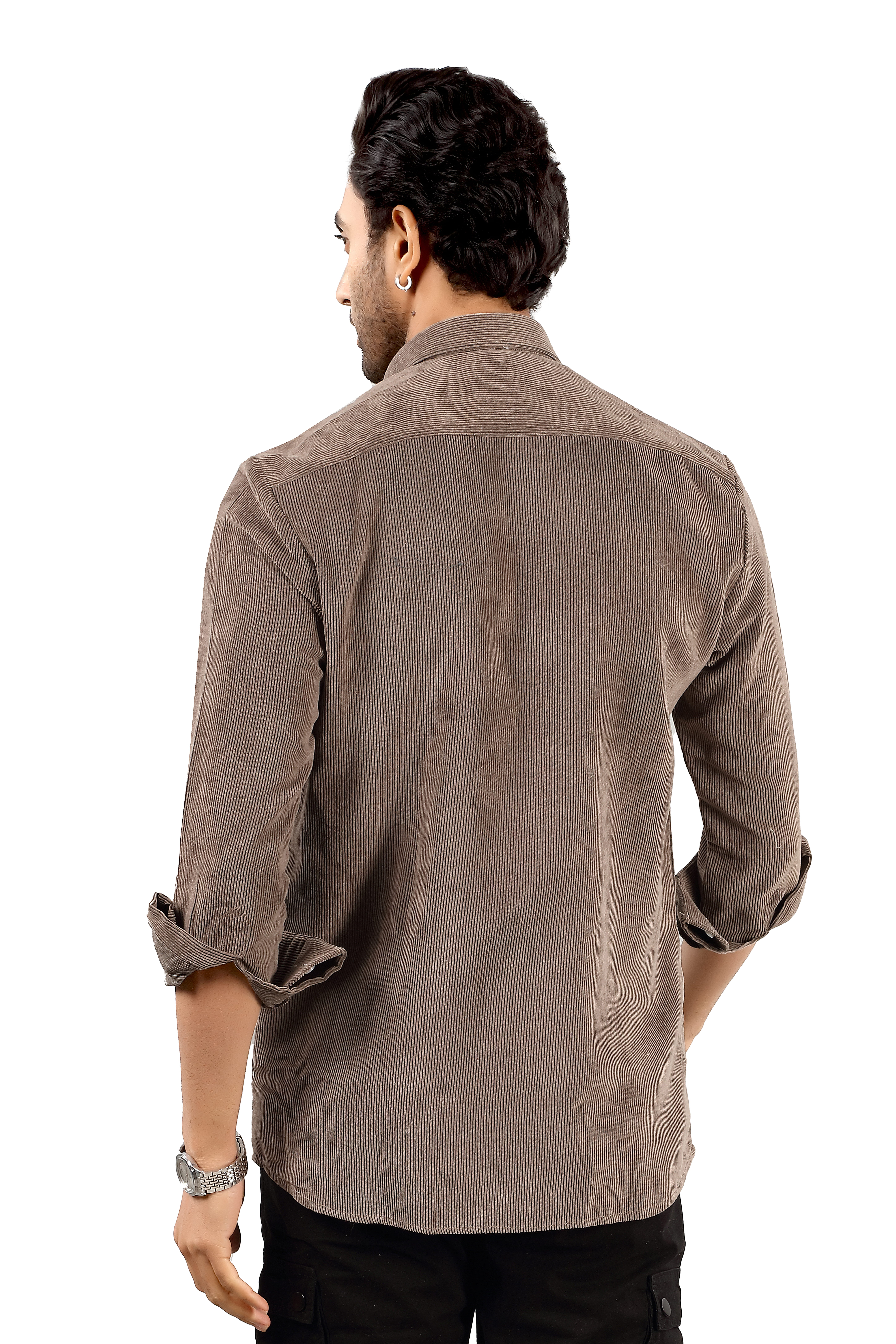 Men's Brown Corduroy Shirt