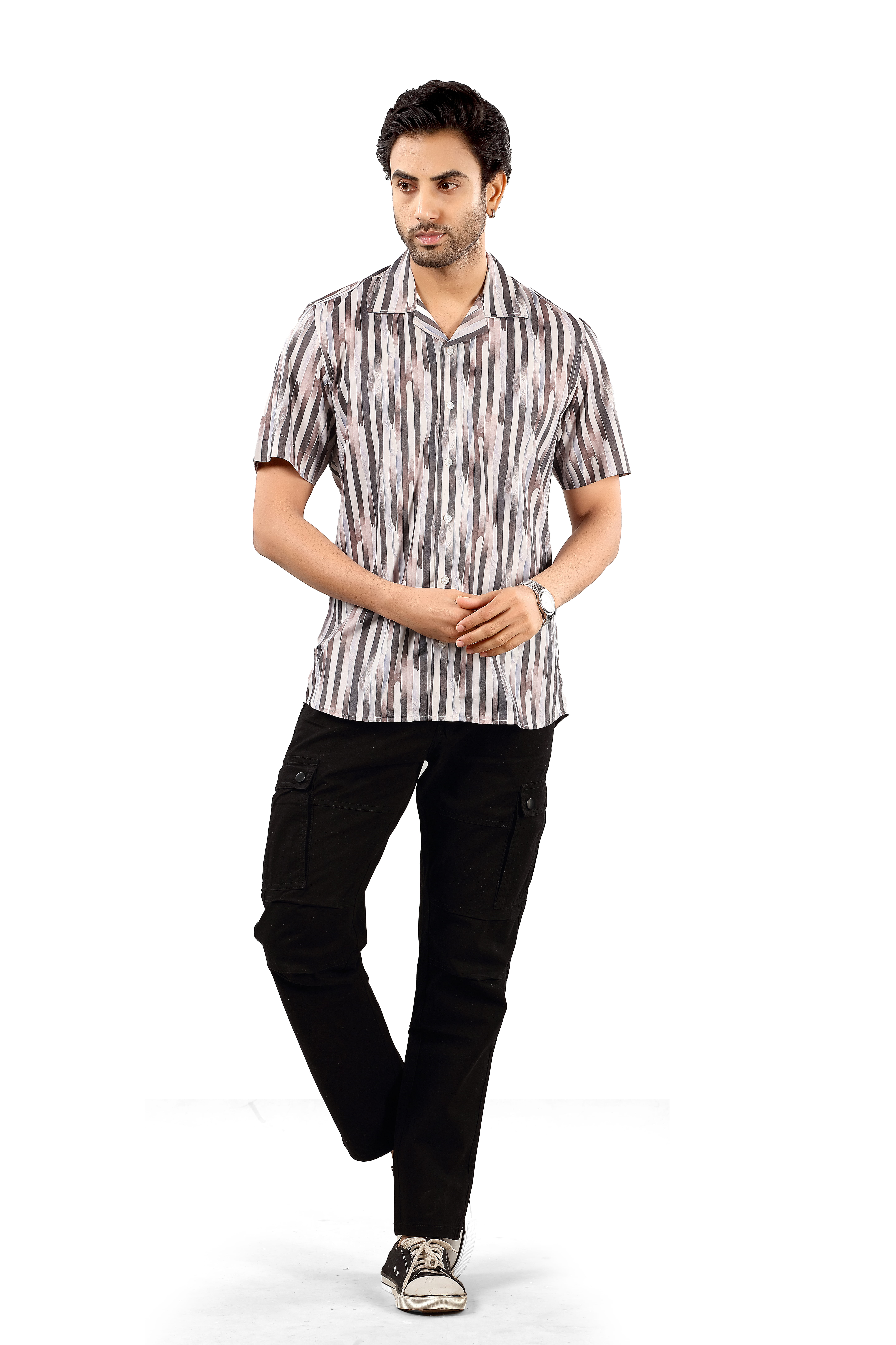 Cotton Men's Printed Casual Shirt
