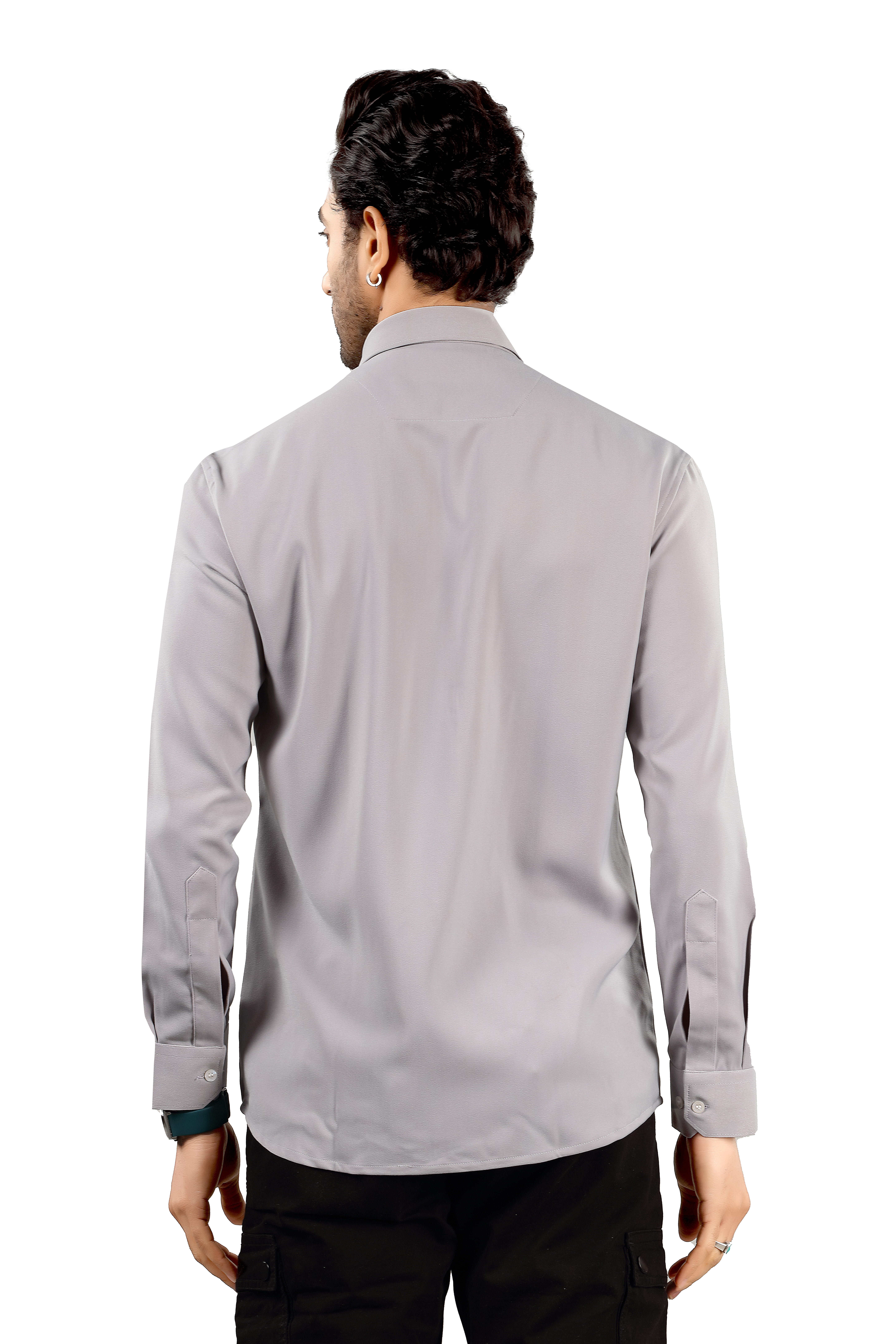 Indo Armani Men's Classic light Grey Shirt