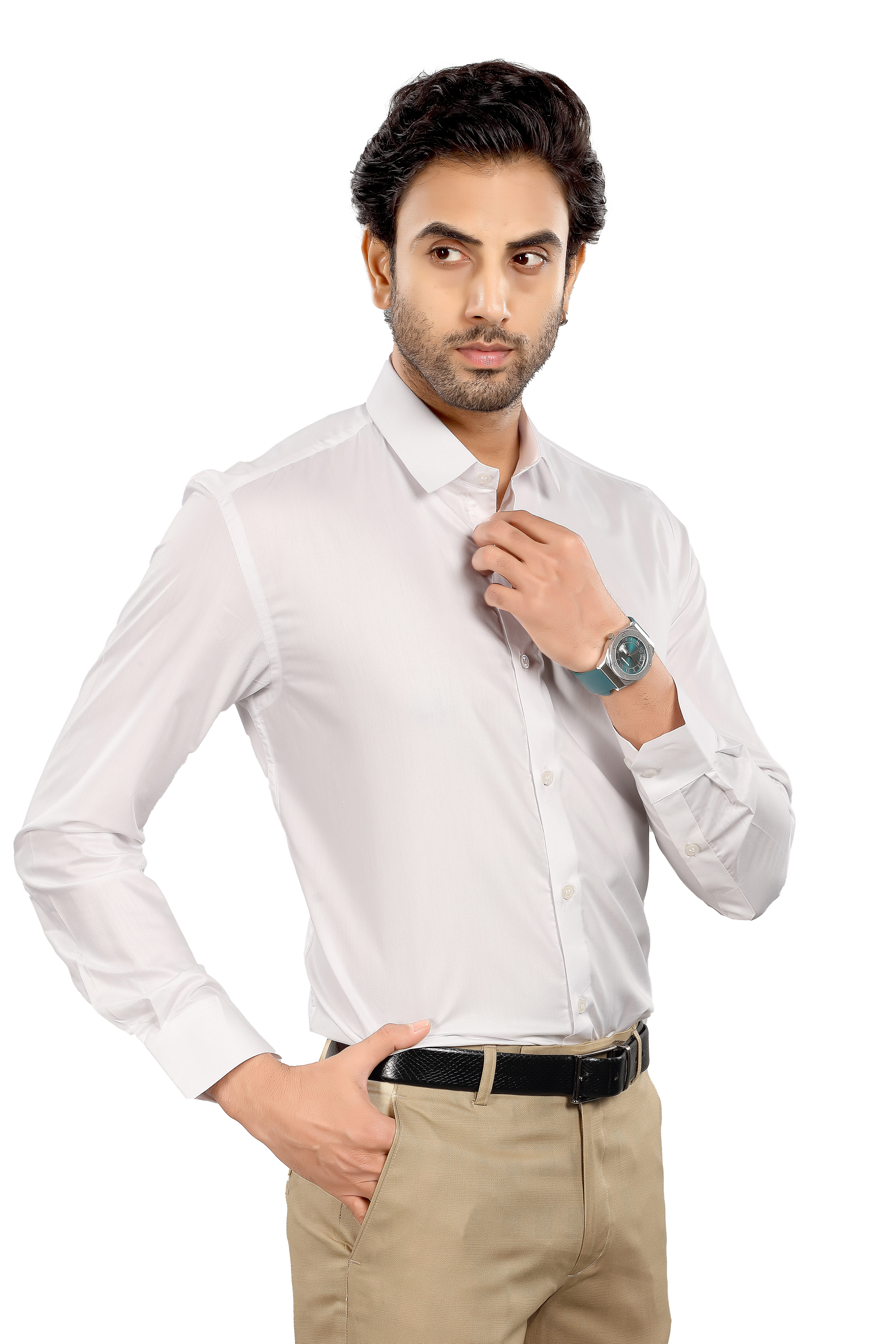 ALVONN Premium Formal Shirt –Classic White Formal Shirt