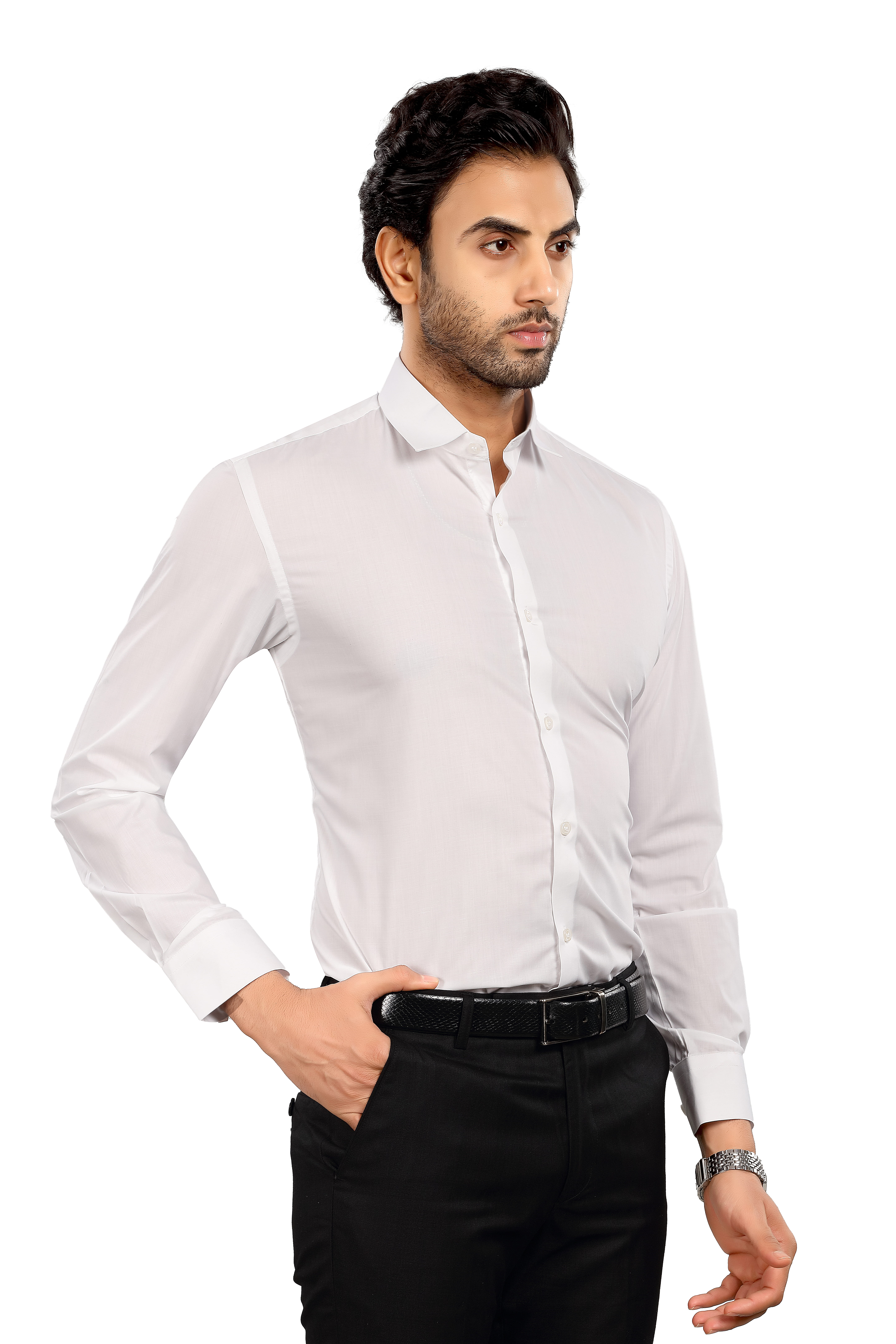 ALVONN Premium Formal Shirt –Classic White Formal Shirt