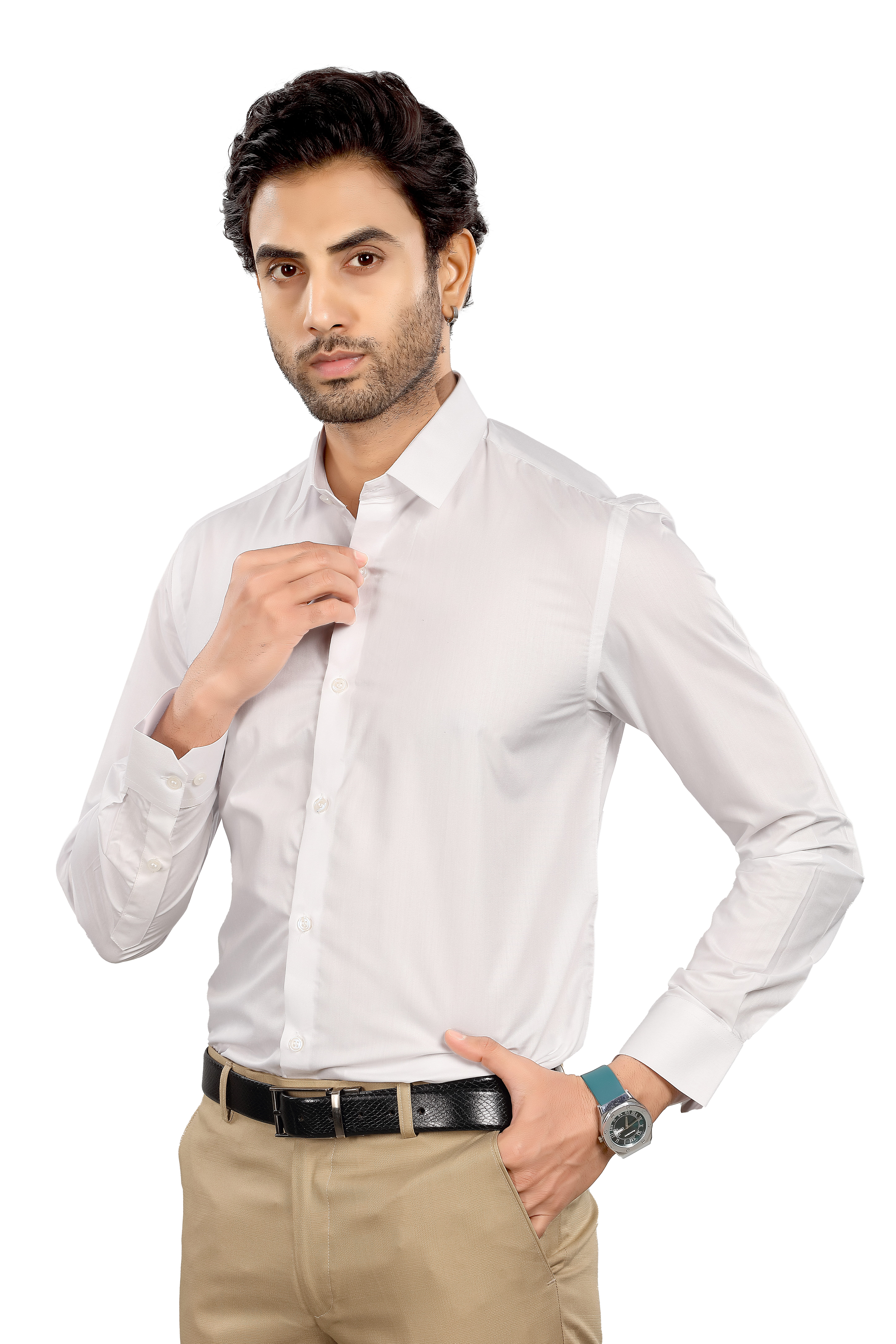 ALVONN Premium Formal Shirt –Classic White Formal Shirt