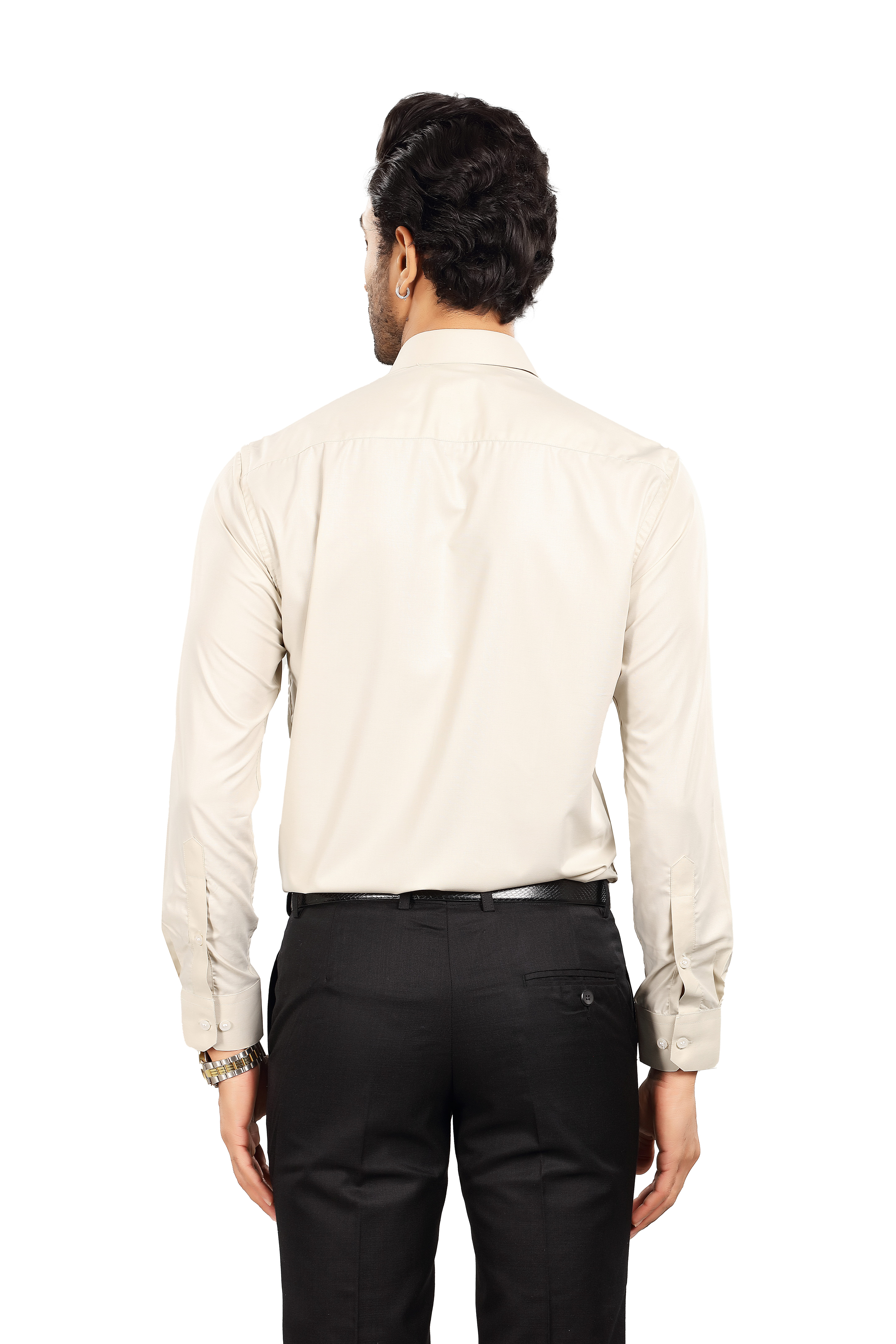 ALVONN Premium Formal Shirt –Cream Beige Formal Shirt