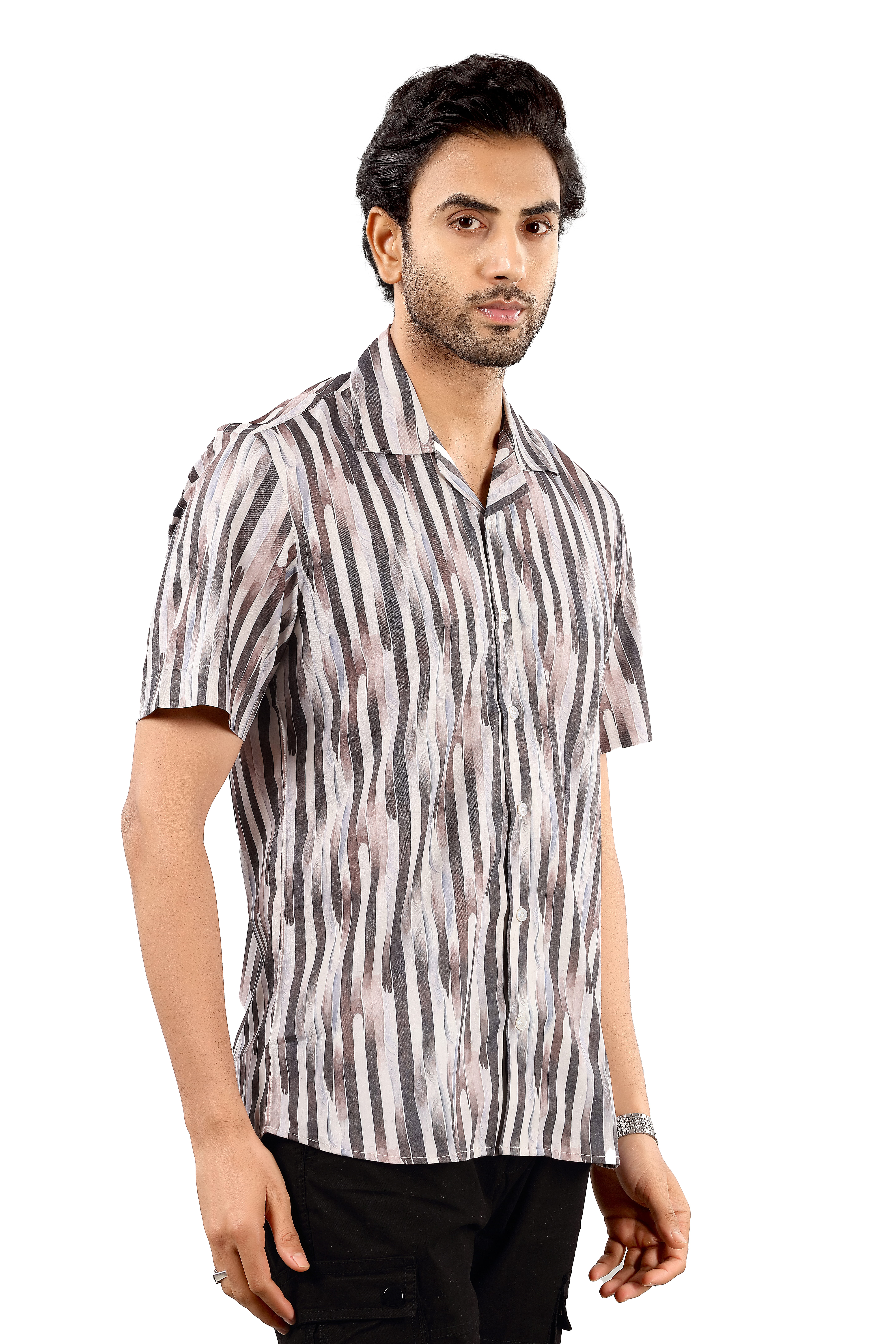 Cotton Men's Printed Casual Shirt