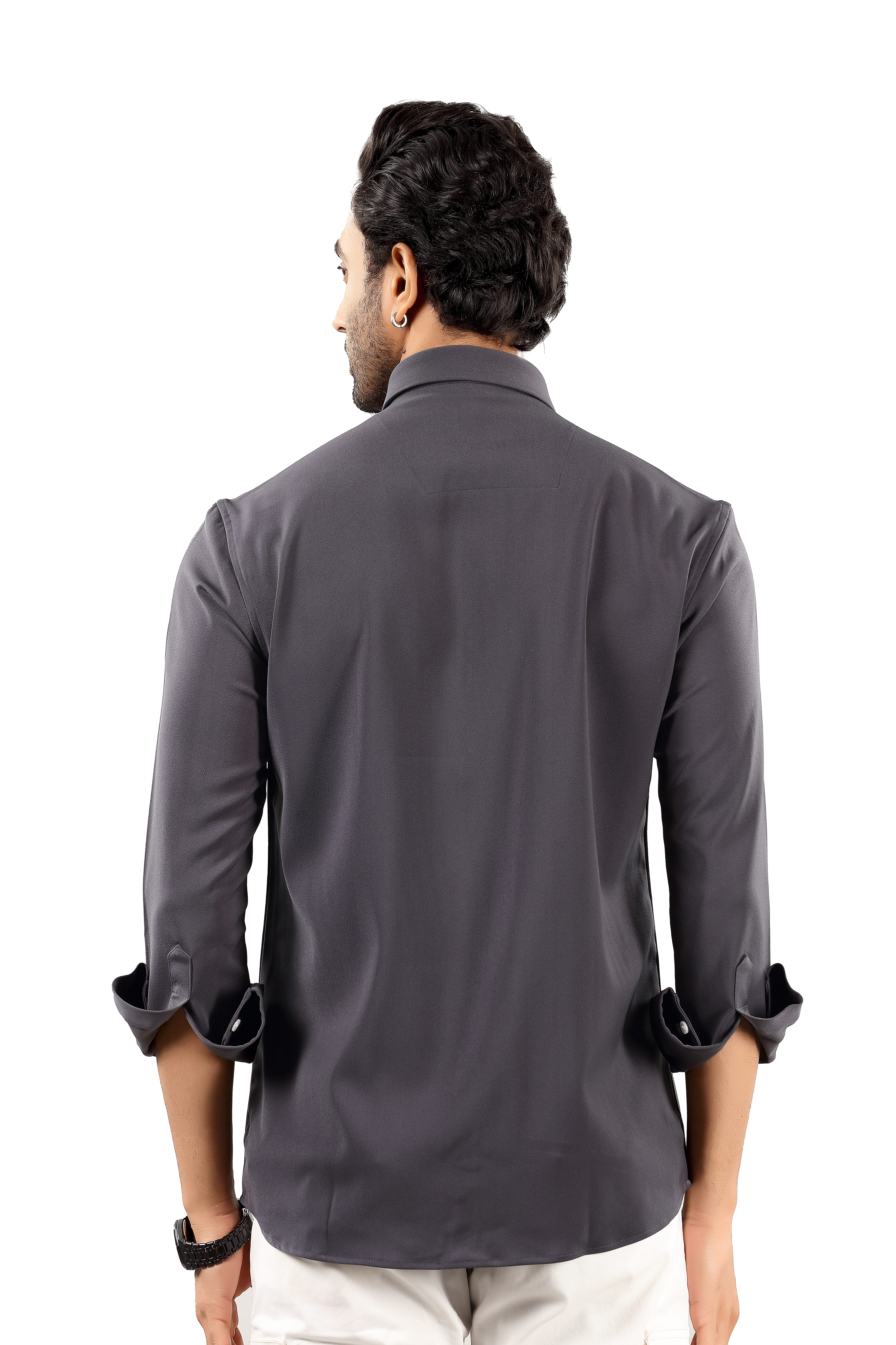 Indo Armani Premium Men's Classic Grey Shirt