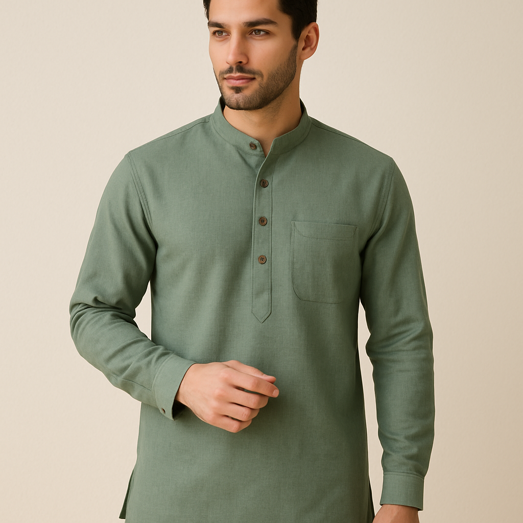 Men's Green Kurta