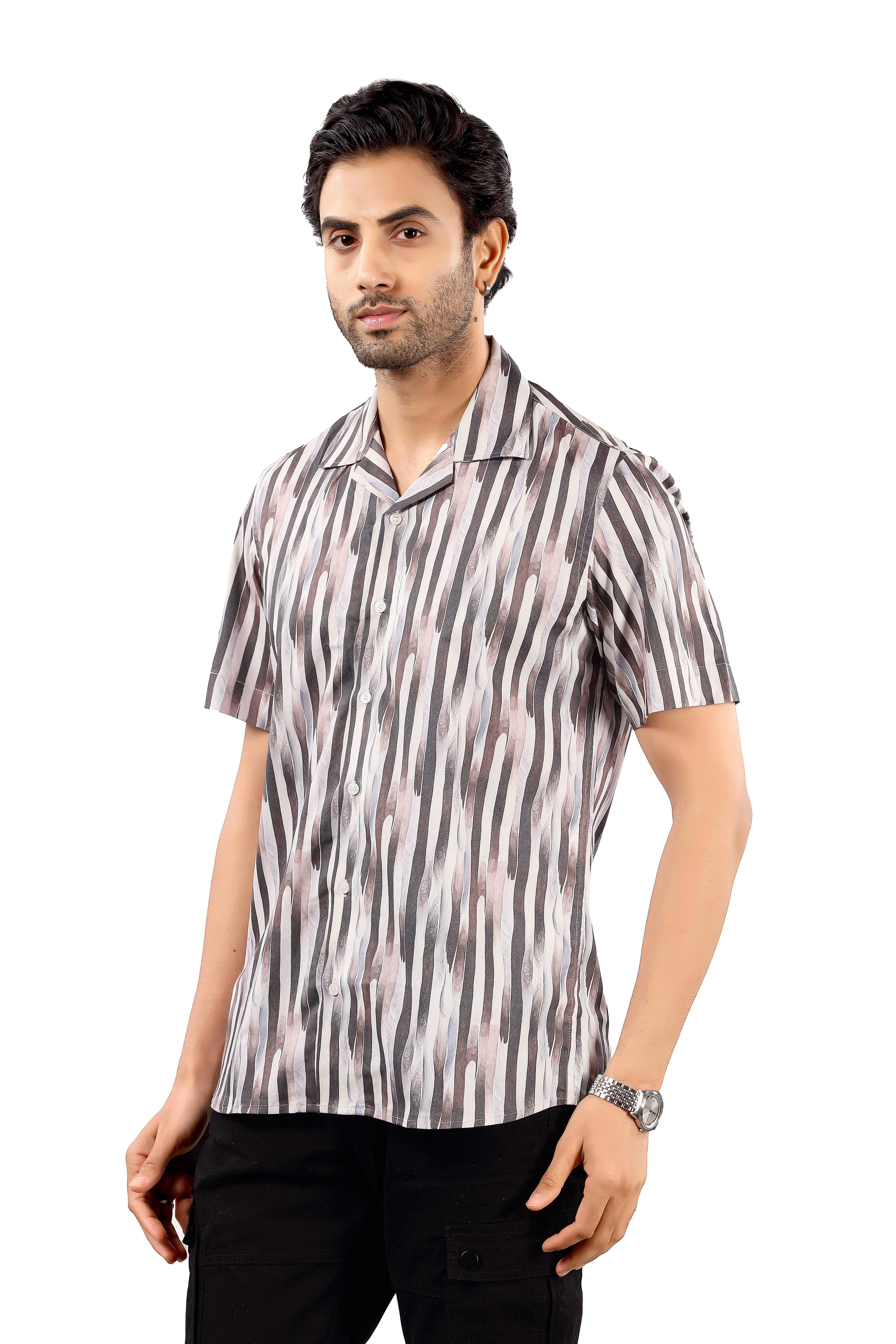 Cotton Men's Printed Casual Shirt