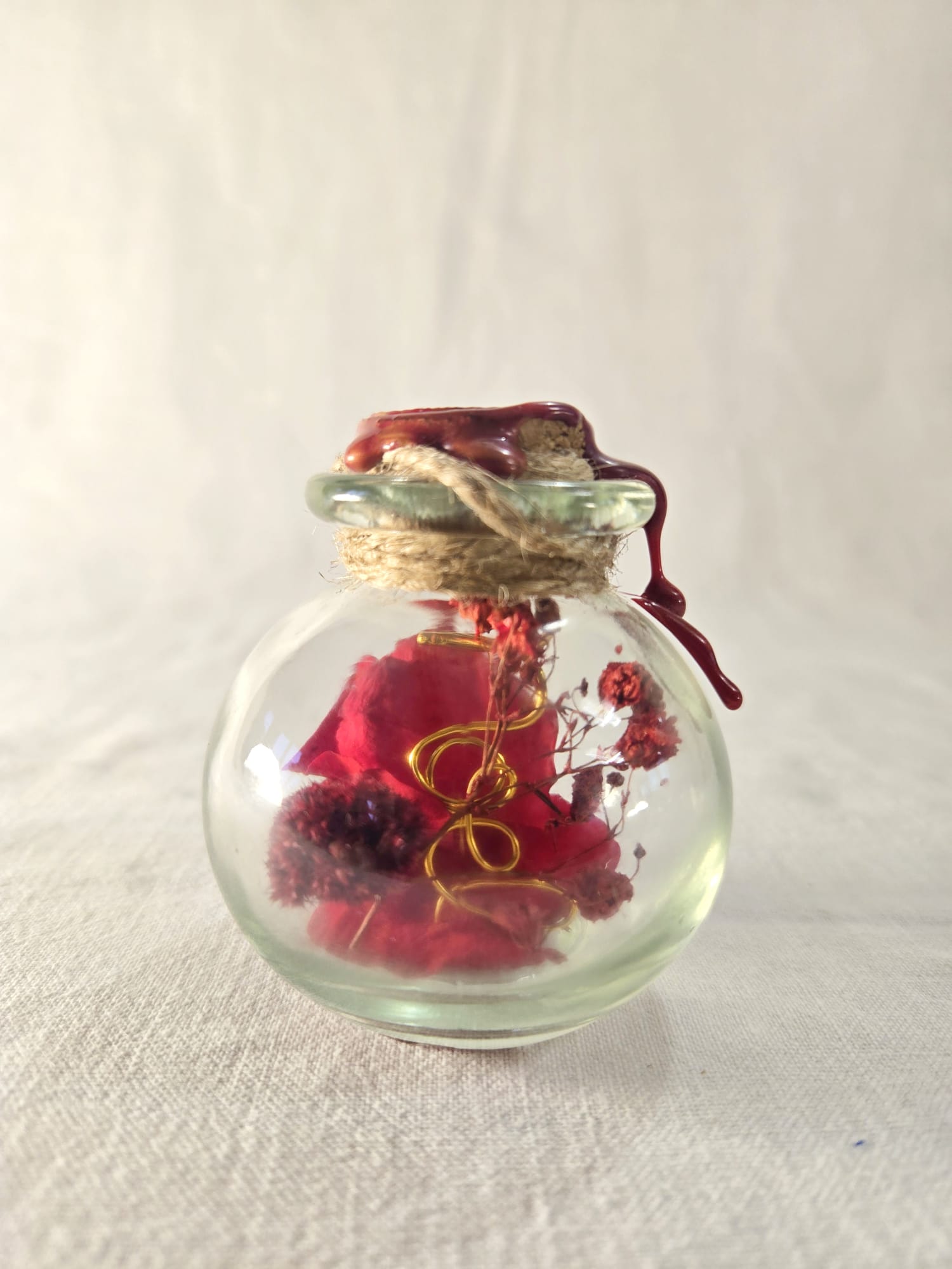 Fiole ronde scellée Noël