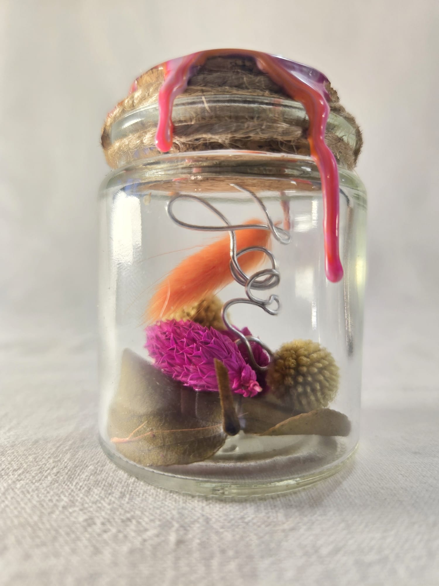 Fiole en verre scellée Joie