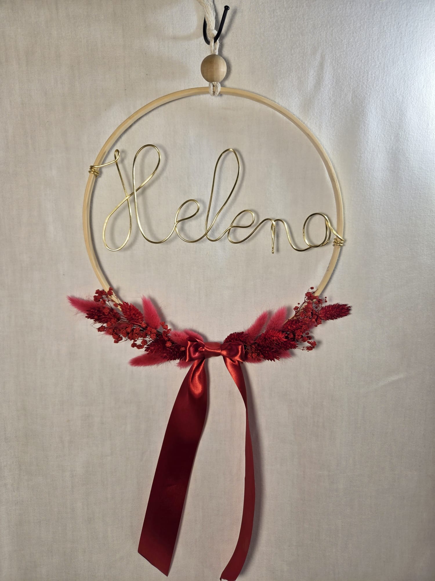 Cercle fleuri personnalisable (25.5cm)