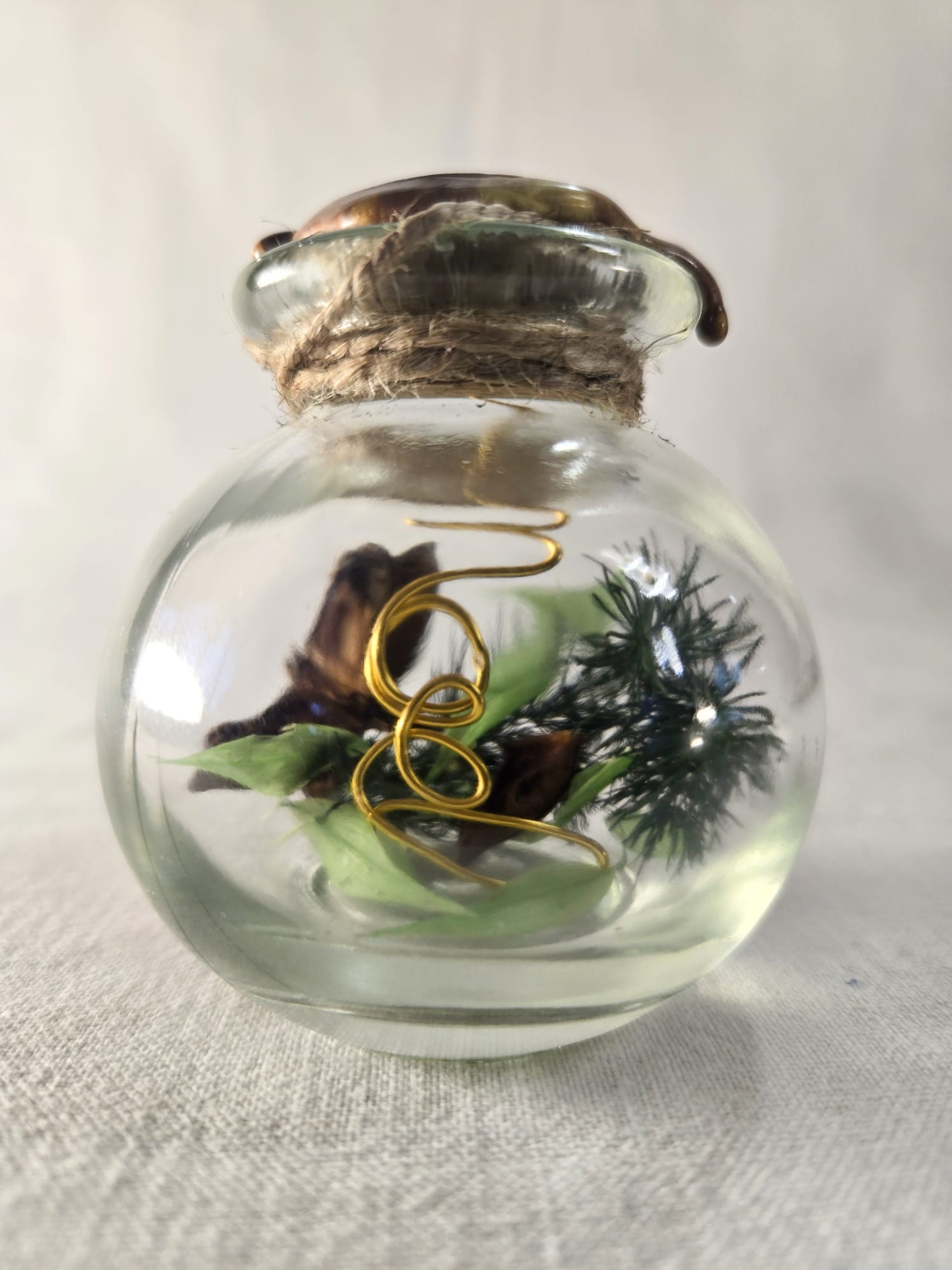 Fiole ronde scellée Noël