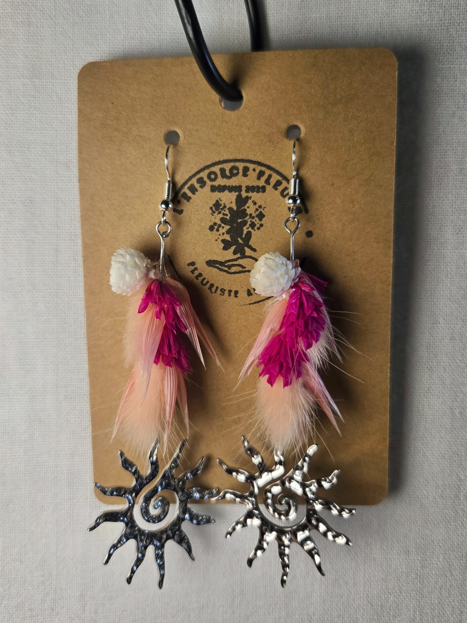 Boucles d'oreilles argentées en acier inoxydable