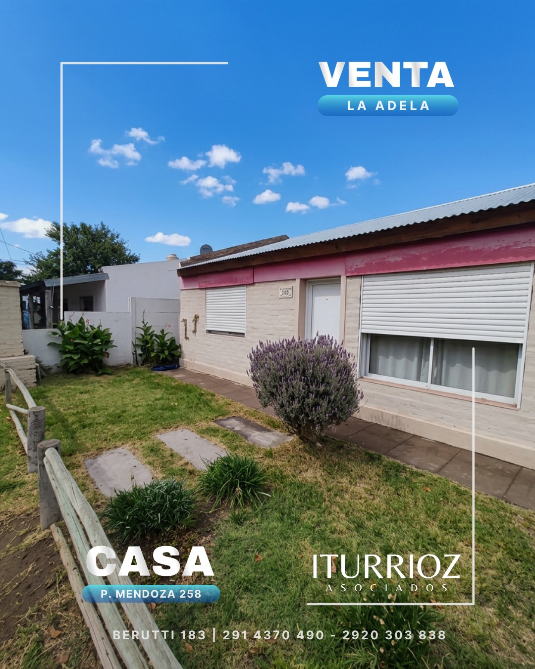 Casa | Pasaje Mendoza 258, La Adela