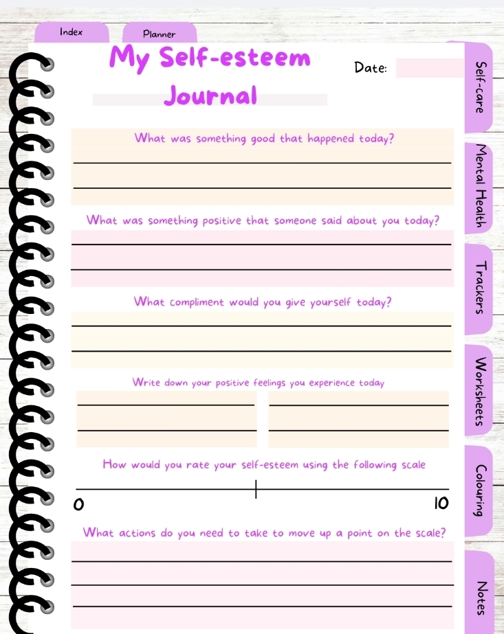 Digital Self-Care Planner