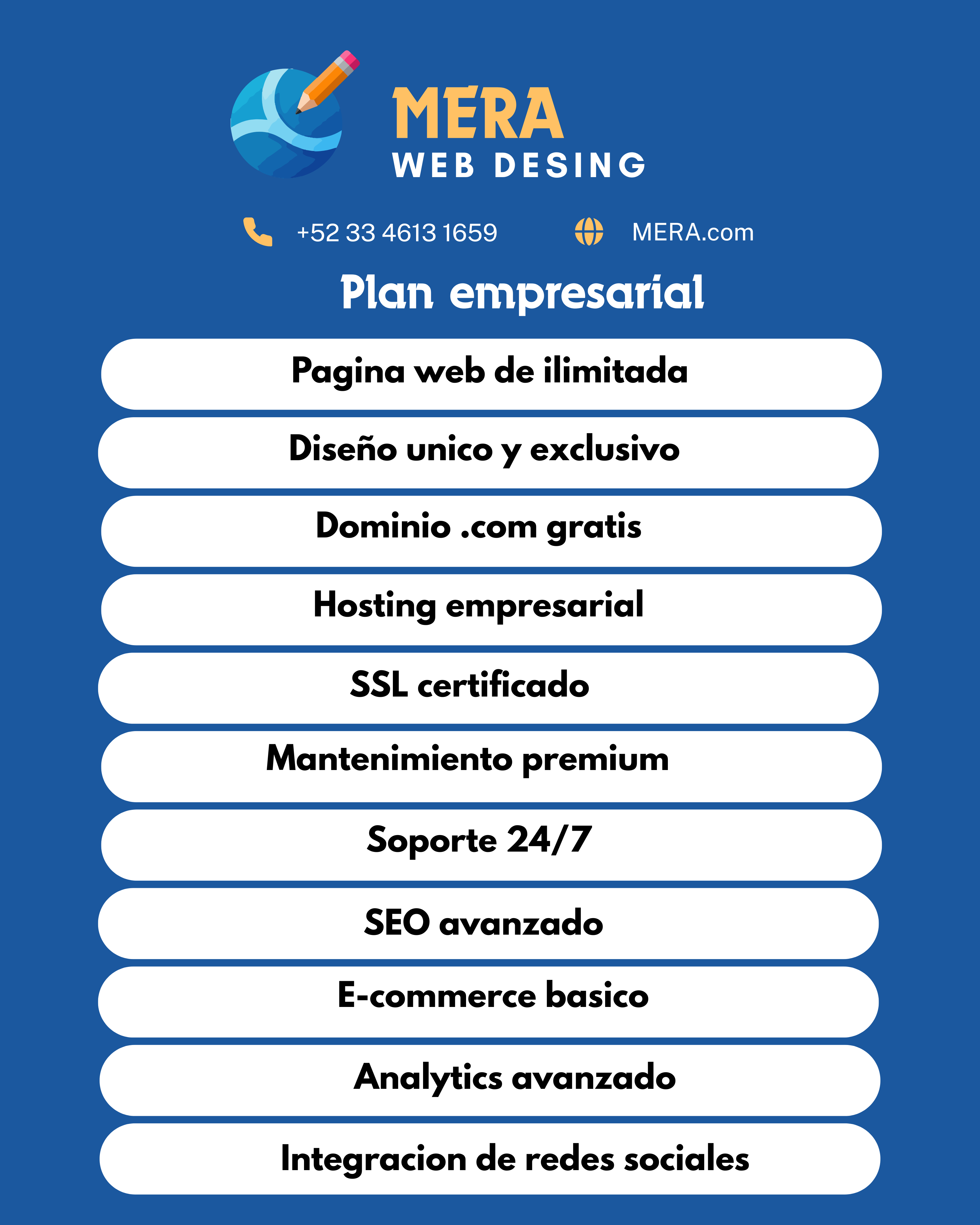 Plan empresarial de diseño web