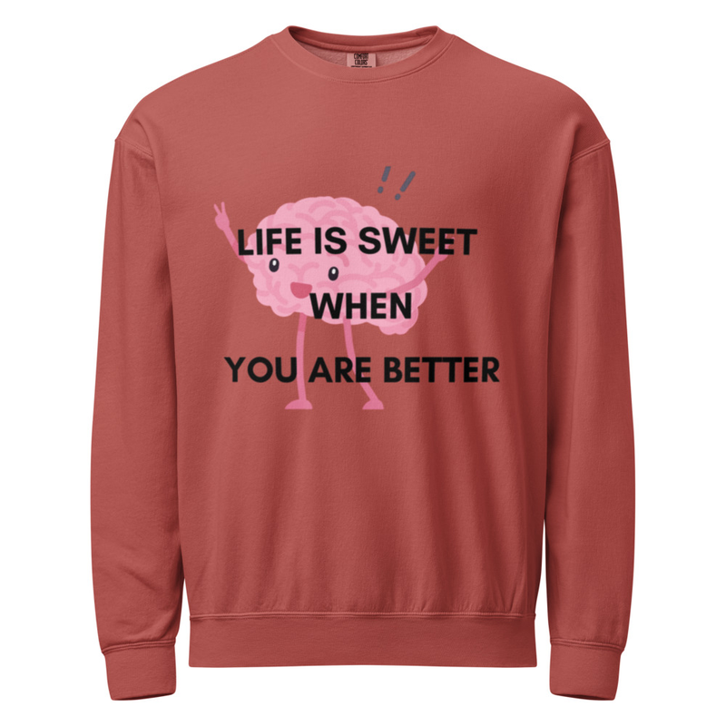 Unisex LIFE IS SWEET Fleece Crewneck Sweatshirt