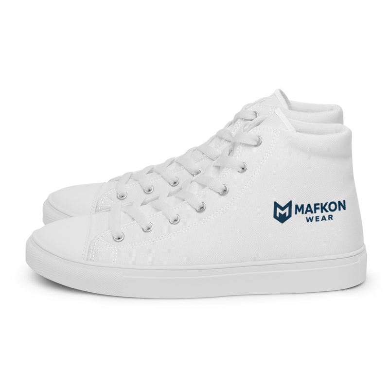 MAFKON WEAR Men’s High-Top Canvas Shoes – Bold Street Style & All-Day Comfort.