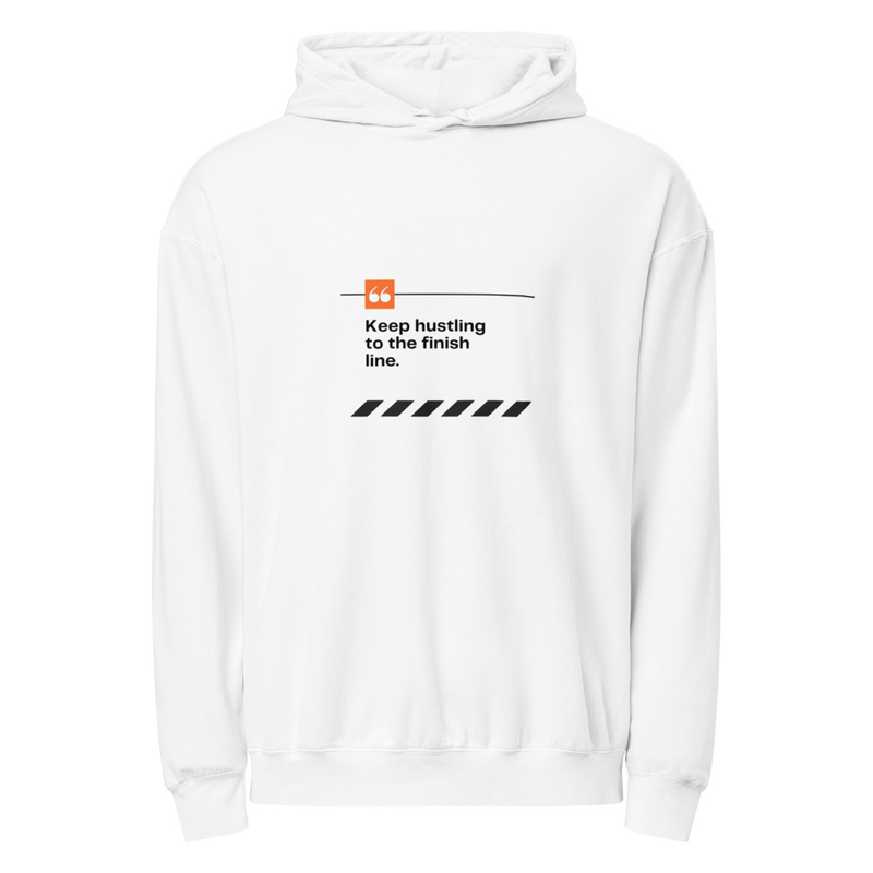 Unisex Garment-dyed KEEP HUSTLING Lightweight Hoodie