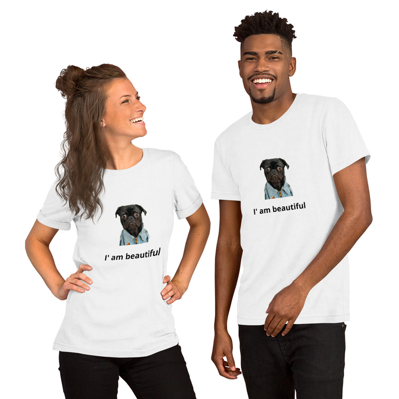 Beautiful Dog T-Shirt | Bella Canvas 3001 Unisex Tee
