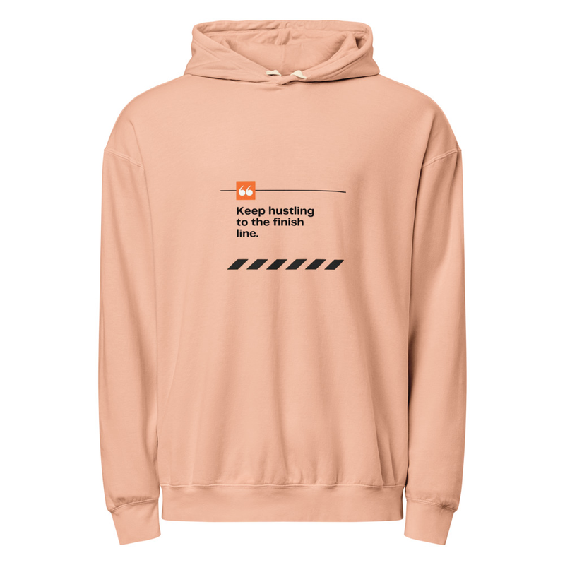 Unisex Garment-dyed KEEP HUSTLING Lightweight Hoodie