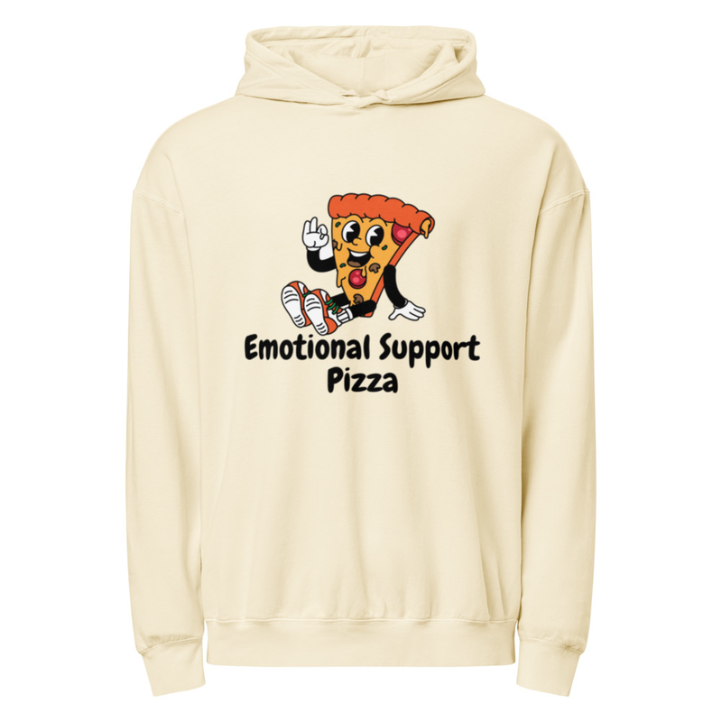 Unisex EMOTIONAL SUPPORT PIZZA Lightweight Hoodies