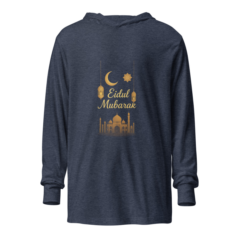EIDUL MUBARAK – Unisex Hooded Long Sleeve Tee