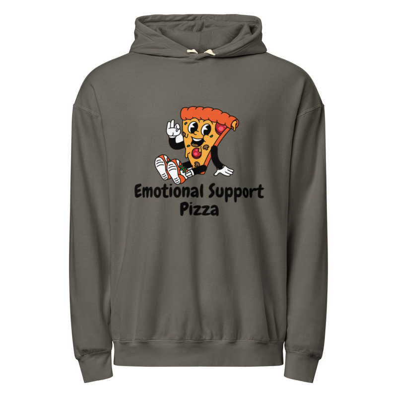 Unisex EMOTIONAL SUPPORT PIZZA Lightweight Hoodies