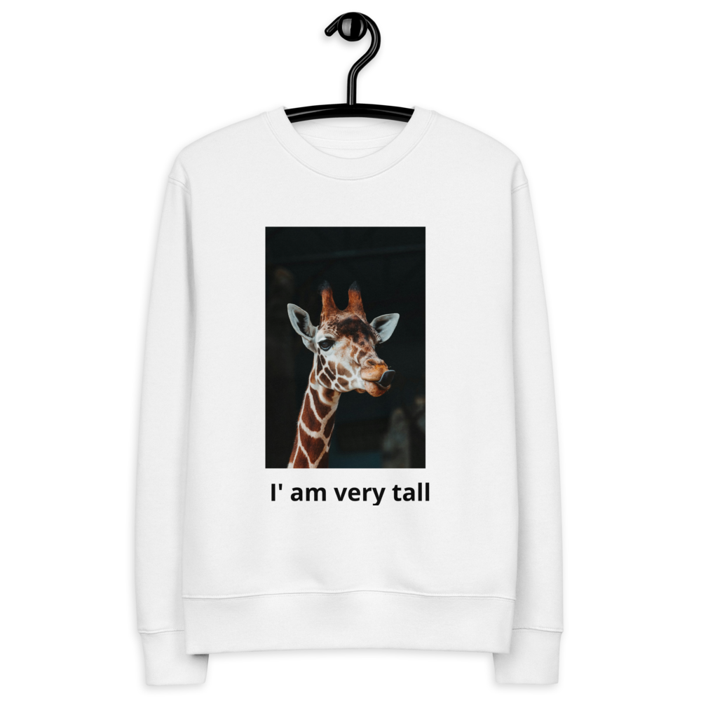 The Cozy Giraffe Hug: Your New Favorite Sweatshirt. This sweatshirt features a charming giraffe design that's sure to bring a smile to your face. 