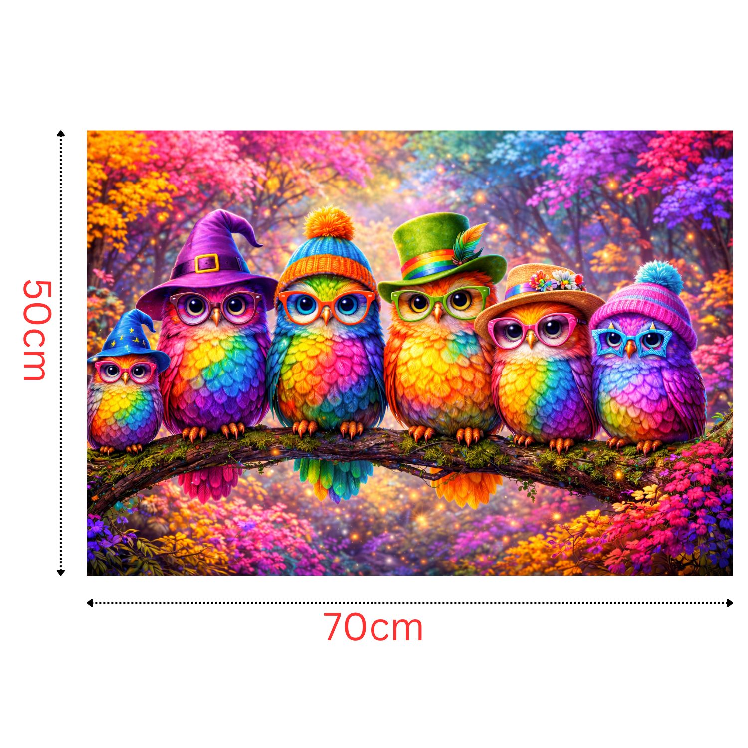 rainbow owl friends