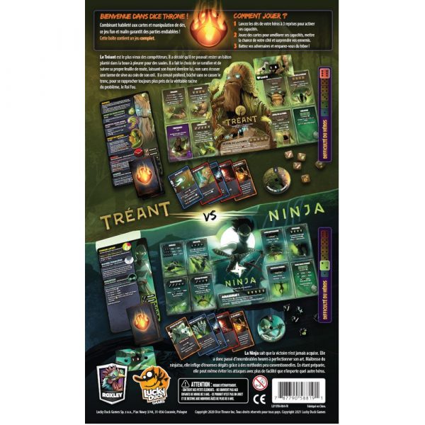Dice Throne : Tréant VS Ninja