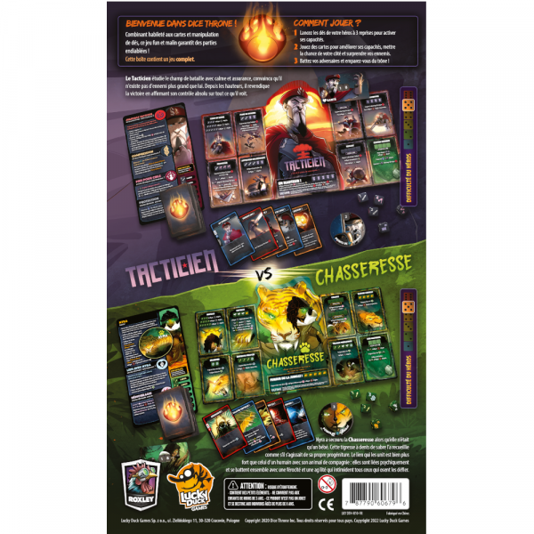 Dice Throne ! Tacticien VS Chasseresse