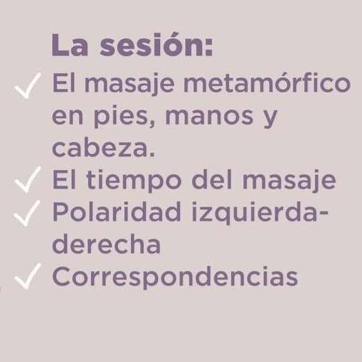 Sesion masaje metamorfico