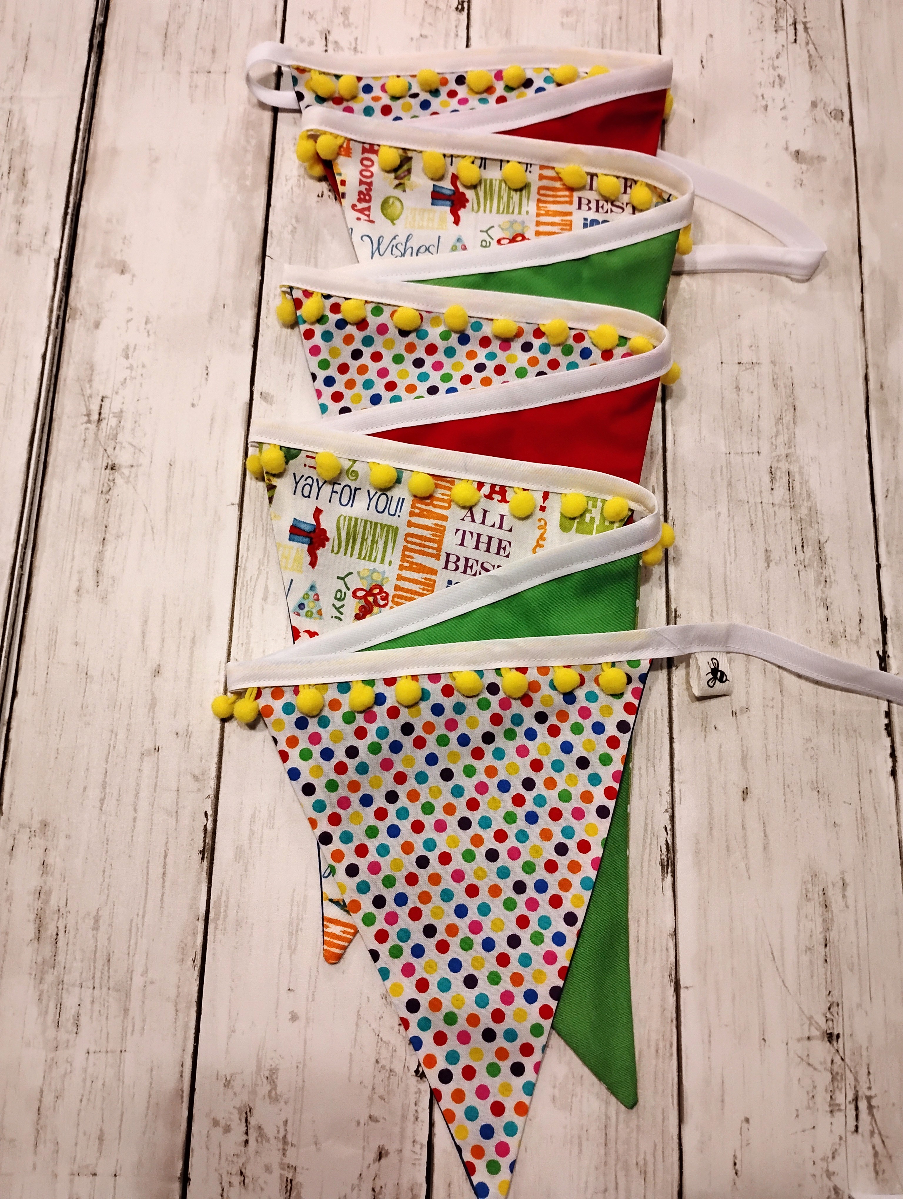 Celebration Fabric Bunting Banner