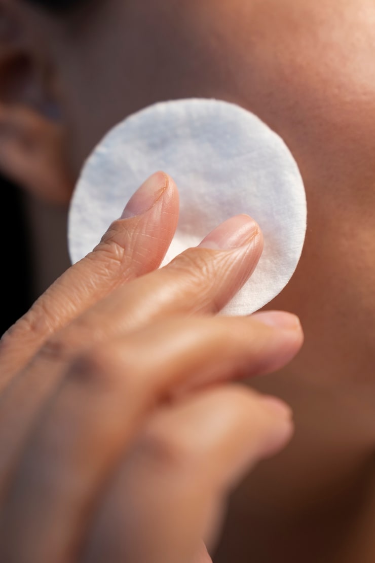 Alcohol free toner pads