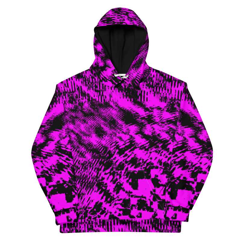 Neon Violet Anti-Recognition Pattern Hoodie
