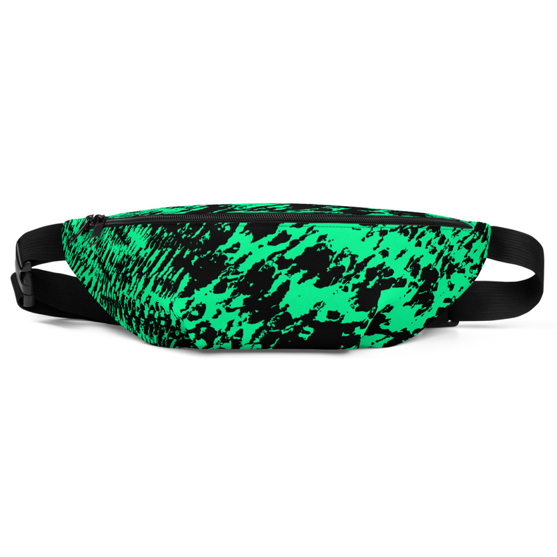 Neon Green Anti-Recognition Pattern Fanny Pack