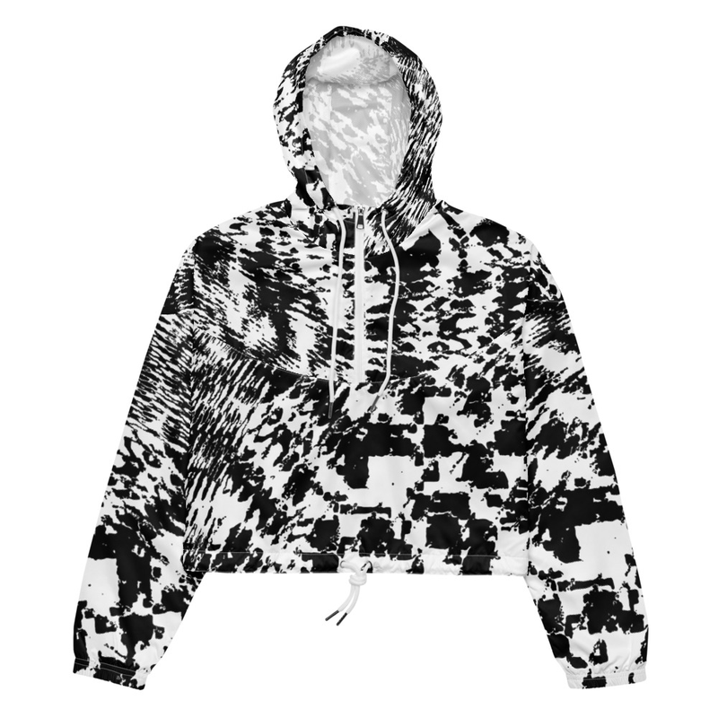 Anti-Recognition Patten Cropped Windbreaker